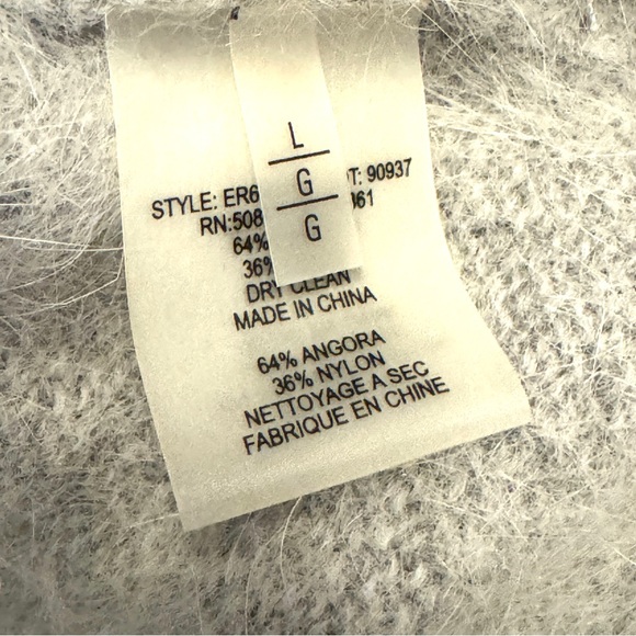 Elie Tahari size L light gray sweater vest - Picture 5 of 6
